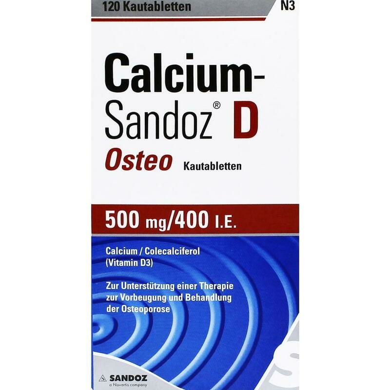 CALCIUM SANDOZ D Osteo 500 mg/400 I.E. Kautabl.