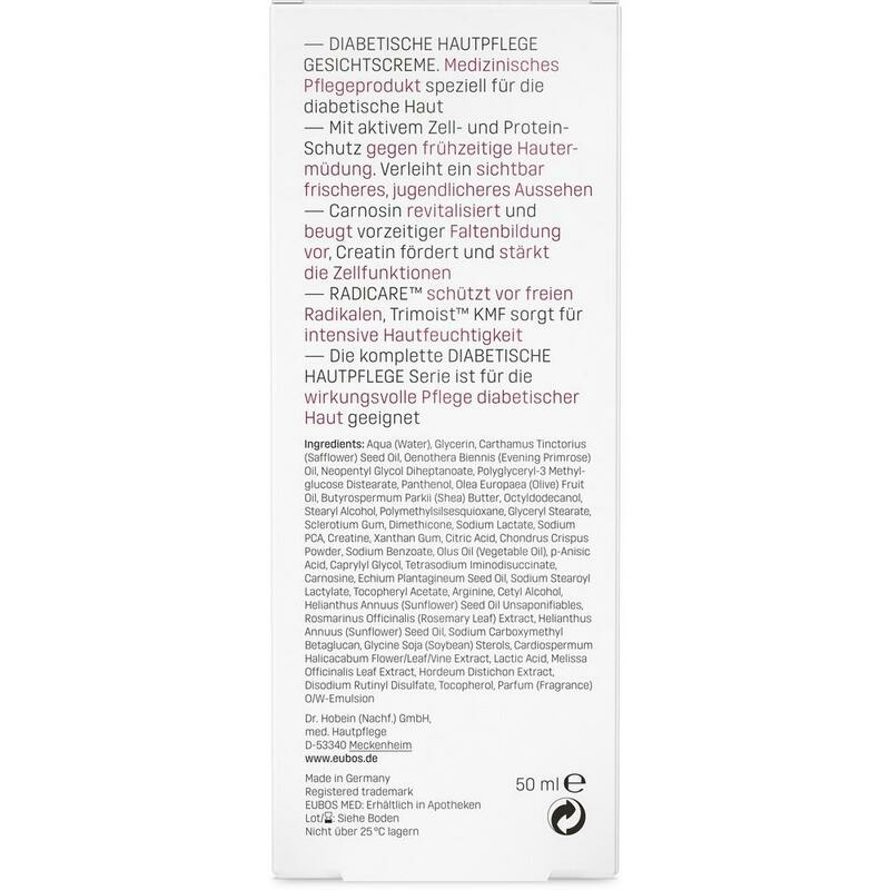 EUBOS DIABETISCHE HAUT PFLEGE Gesicht Creme