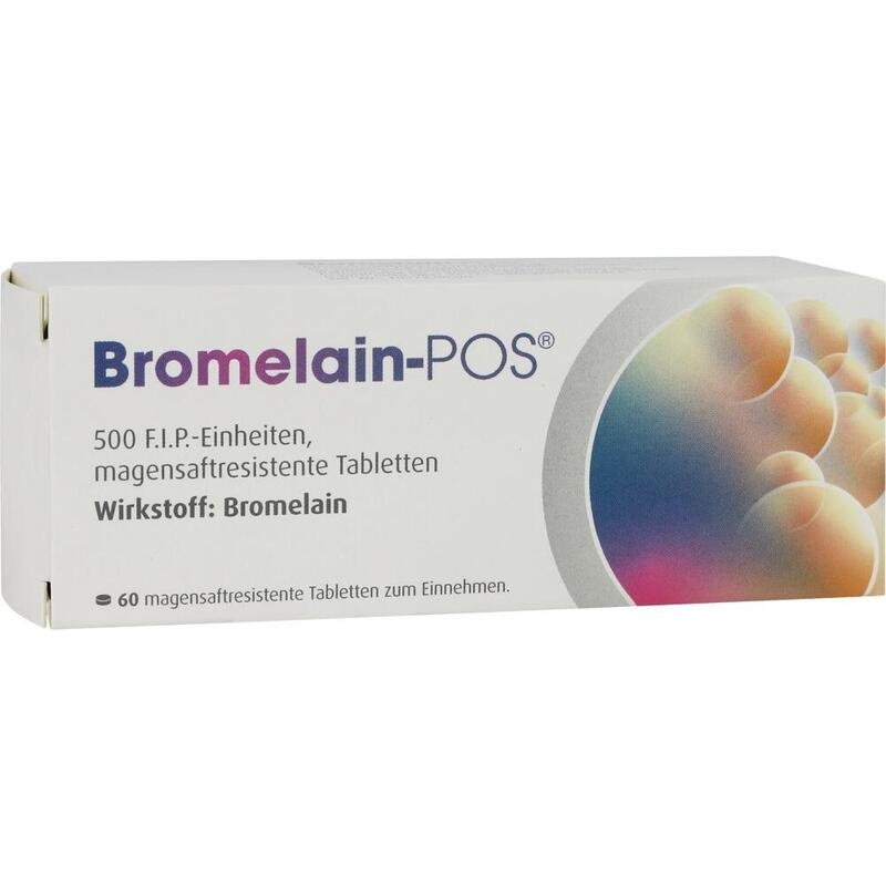 BROMELAIN POS magensaftresistente Tabletten