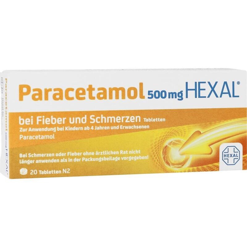 PARACETAMOL 500 mg HEXAL b.Fieber u.Schmerzen Tab.