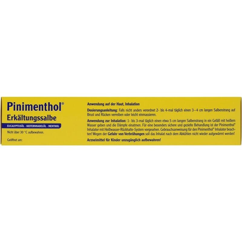 PINIMENTHOL Erkältungssalbe Eucal./Kiefern./Menth.