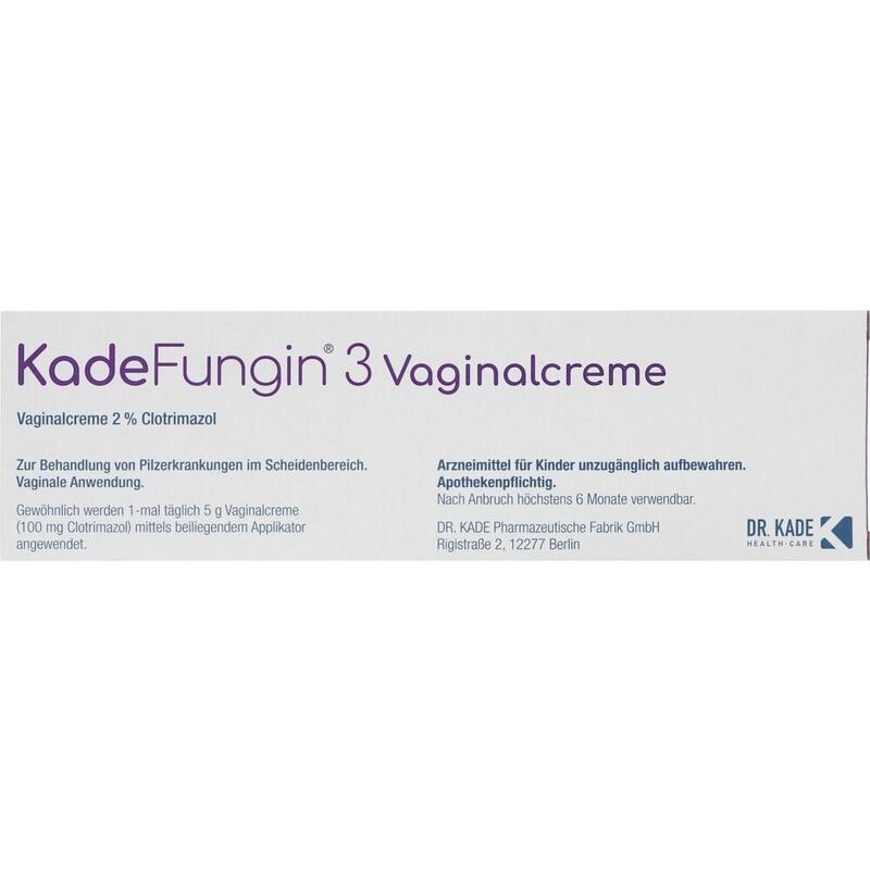 KADEFUNGIN 3 Vaginalcreme