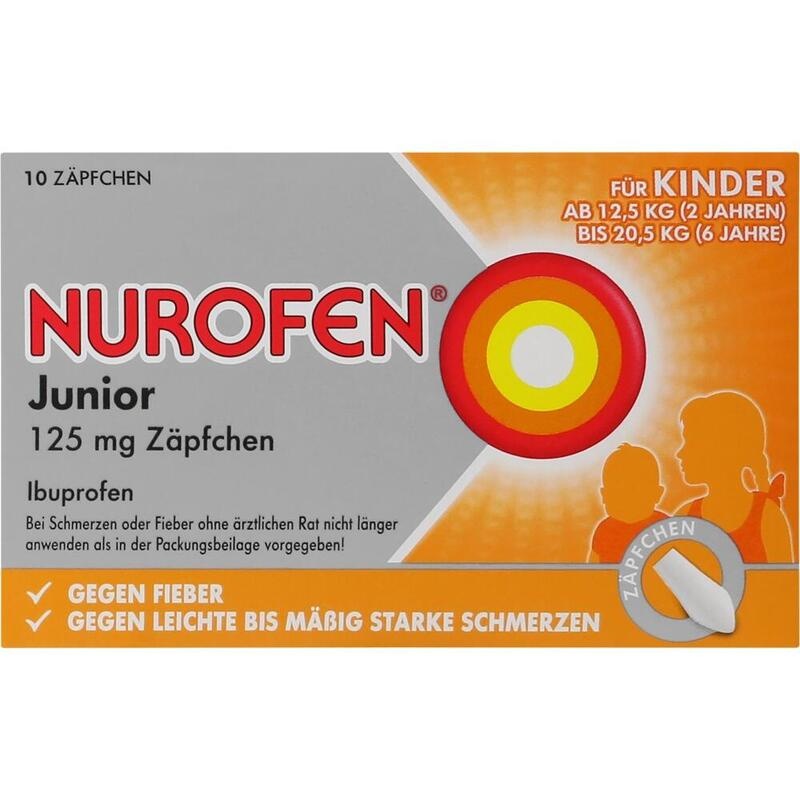NUROFEN Junior 125 mg Zäpfchen