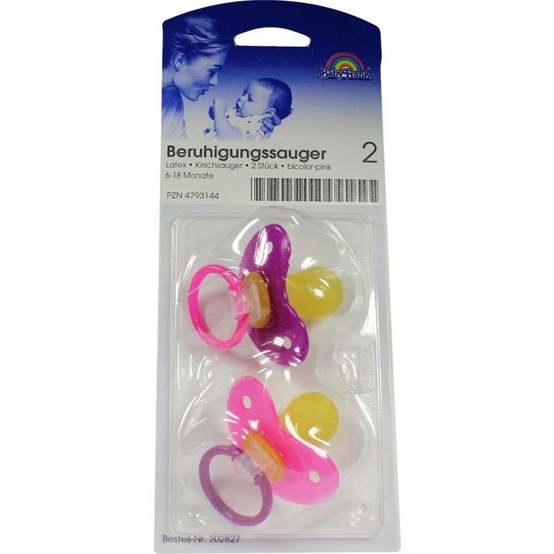 BERUHIGUNGSSAUGER Kirsche Lat.6-18 M.bicol.pink