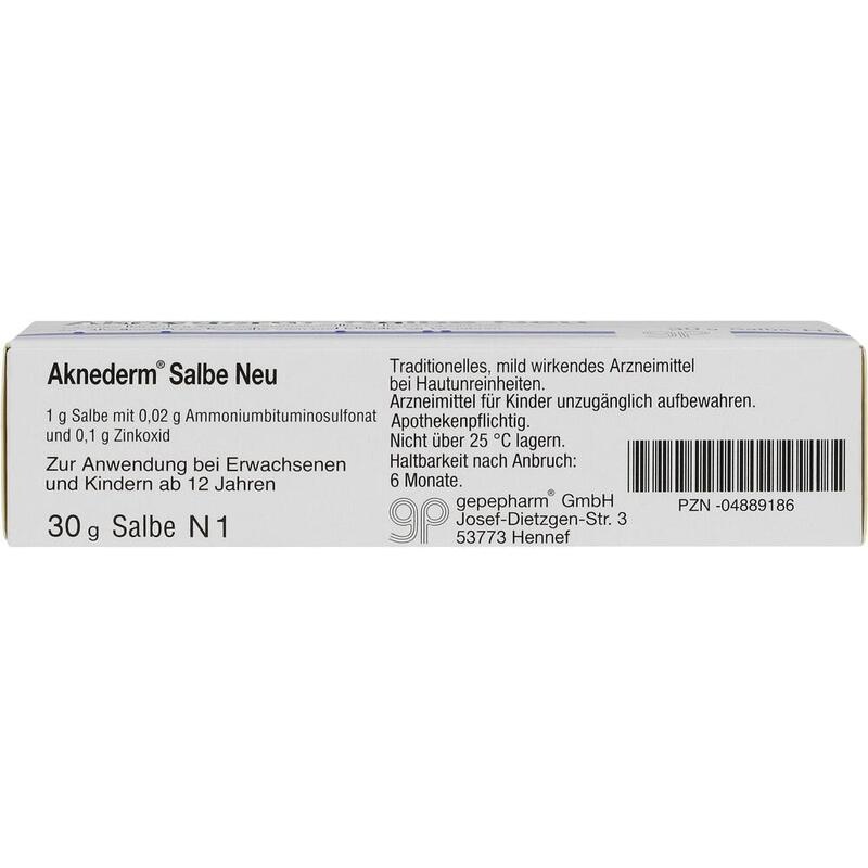 AKNEDERM Salbe Neu