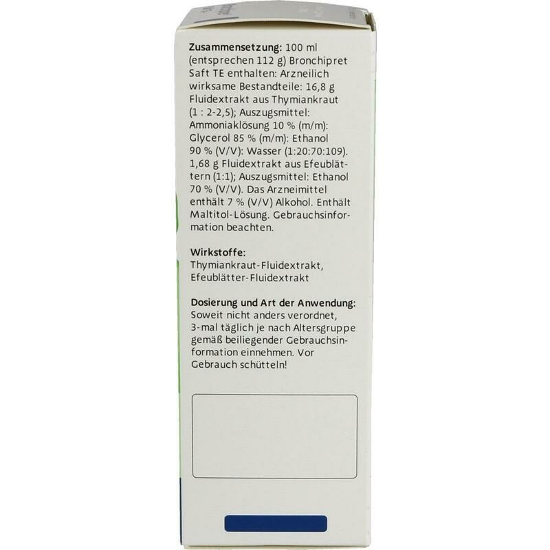 BRONCHIPRET Saft TE