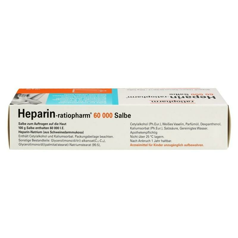 HEPARIN-RATIOPHARM 60.000 Salbe