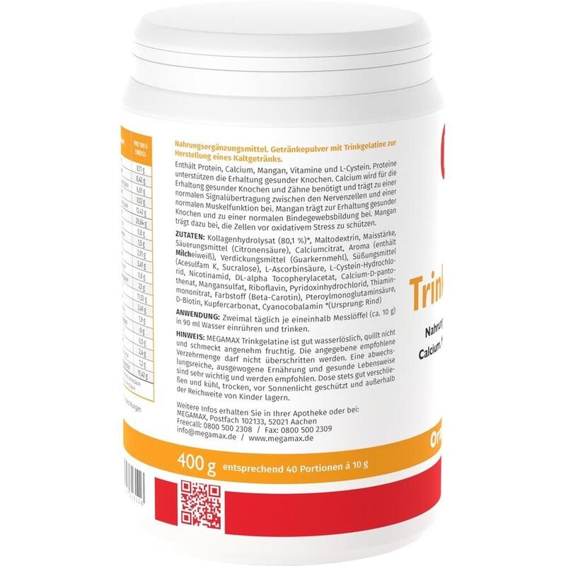 MEGAMAX Trinkgelatine Pulver