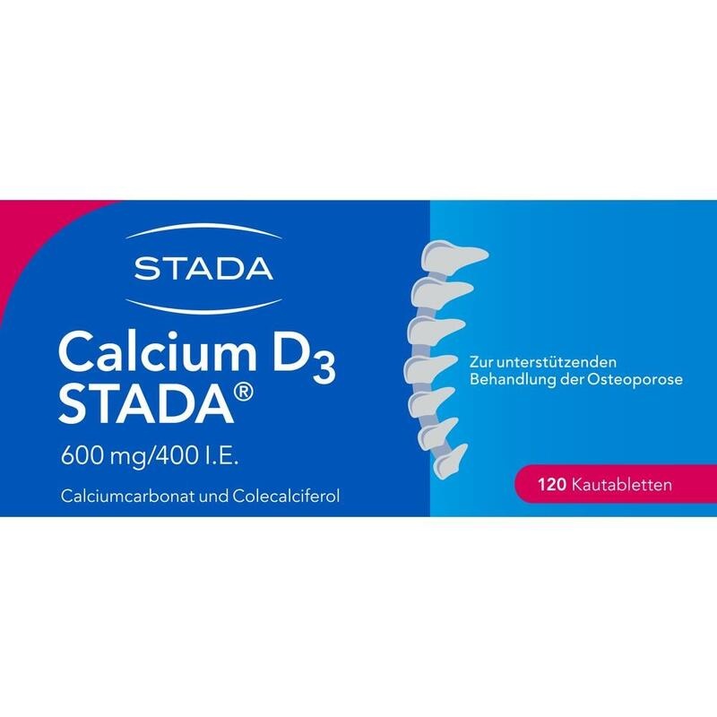 CALCIUM D3 STADA 600 mg/400 I.E. Kautabletten