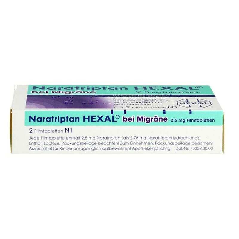 NARATRIPTAN HEXAL bei Migräne 2,5 mg Filmtabletten