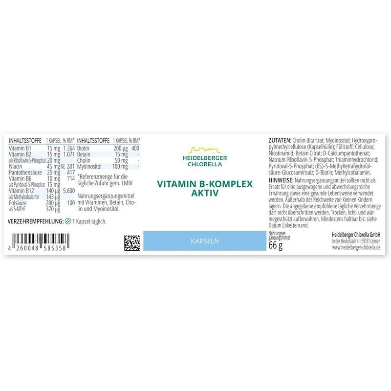 VITAMIN B KOMPLEX aktiv Kapseln