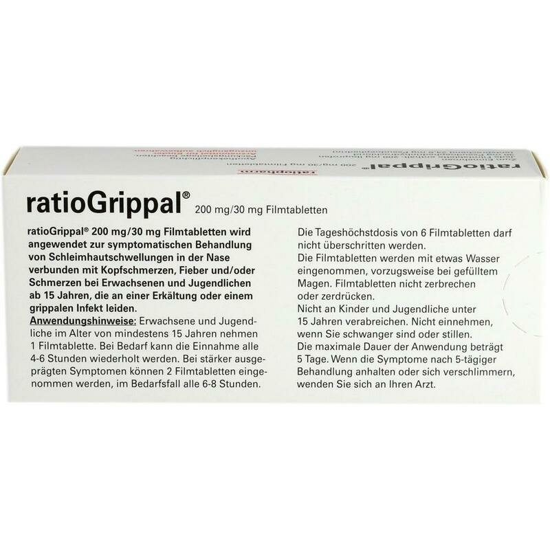 RATIOGRIPPAL 200 mg/30 mg Filmtabletten