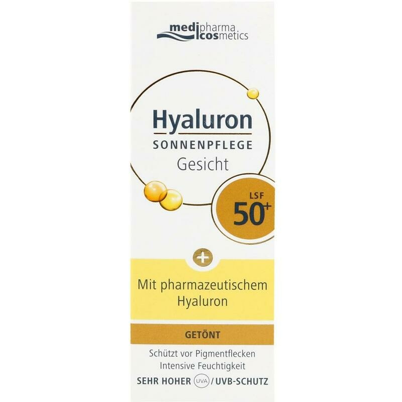 HYALURON SONNENPFLEGE Gesicht Creme LSF 50+ getönt