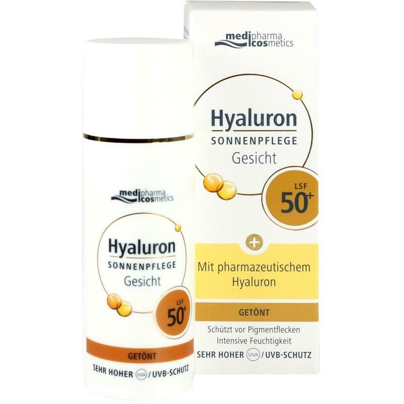 HYALURON SONNENPFLEGE Gesicht Creme LSF 50+ getönt