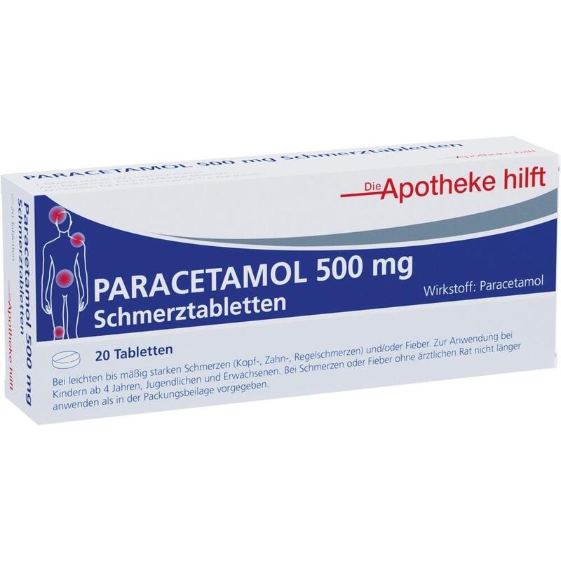 PARACETAMOL 500 mg Die Apotheke hilft Tabletten