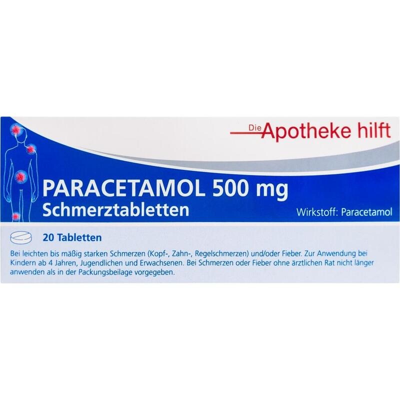 PARACETAMOL 500 mg Die Apotheke hilft Tabletten