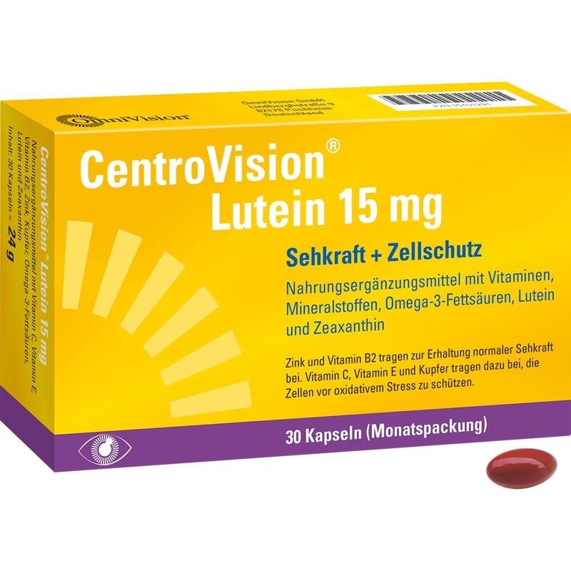 CENTROVISION Lutein 15 mg Kapseln