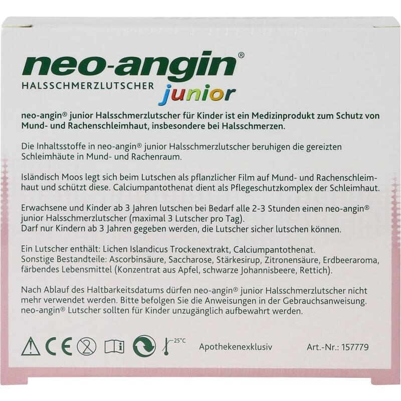 NEO-ANGIN junior Halsschmerzlutscher