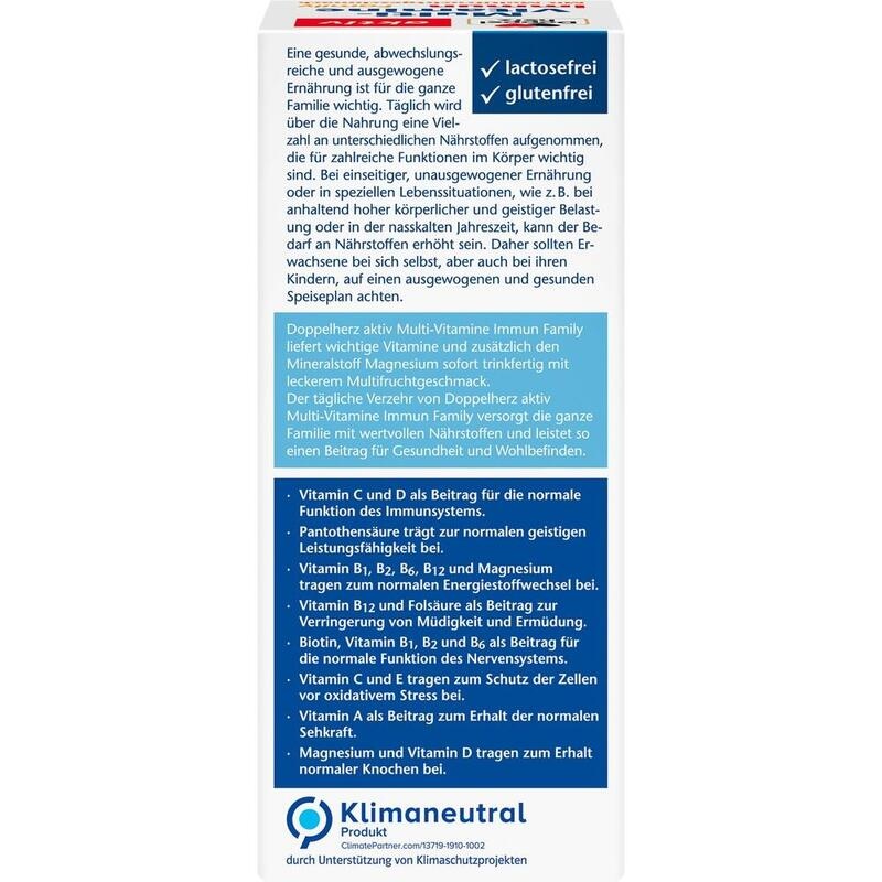 DOPPELHERZ Multi-Vitamine Immun Family flüssig