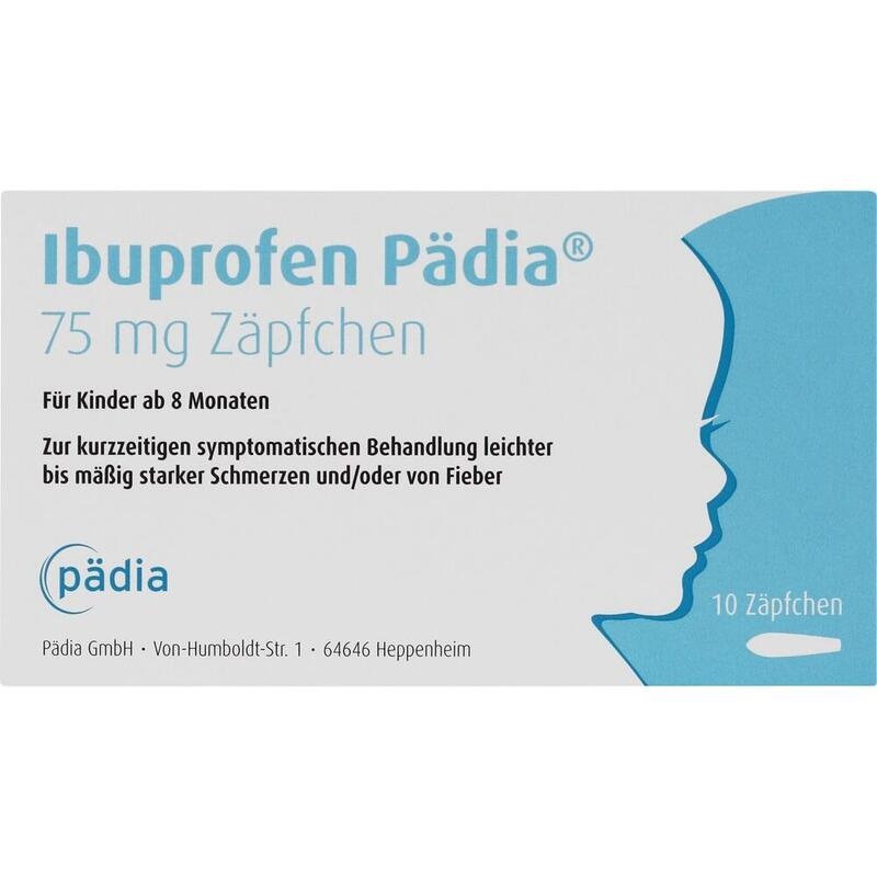 IBUPROFEN Pädia 75 mg Zäpfchen