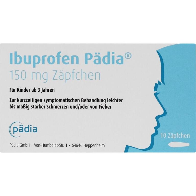 IBUPROFEN Pädia 150 mg Zäpfchen