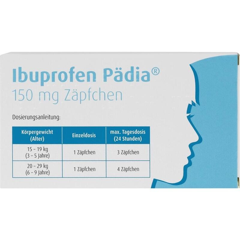 IBUPROFEN Pädia 150 mg Zäpfchen