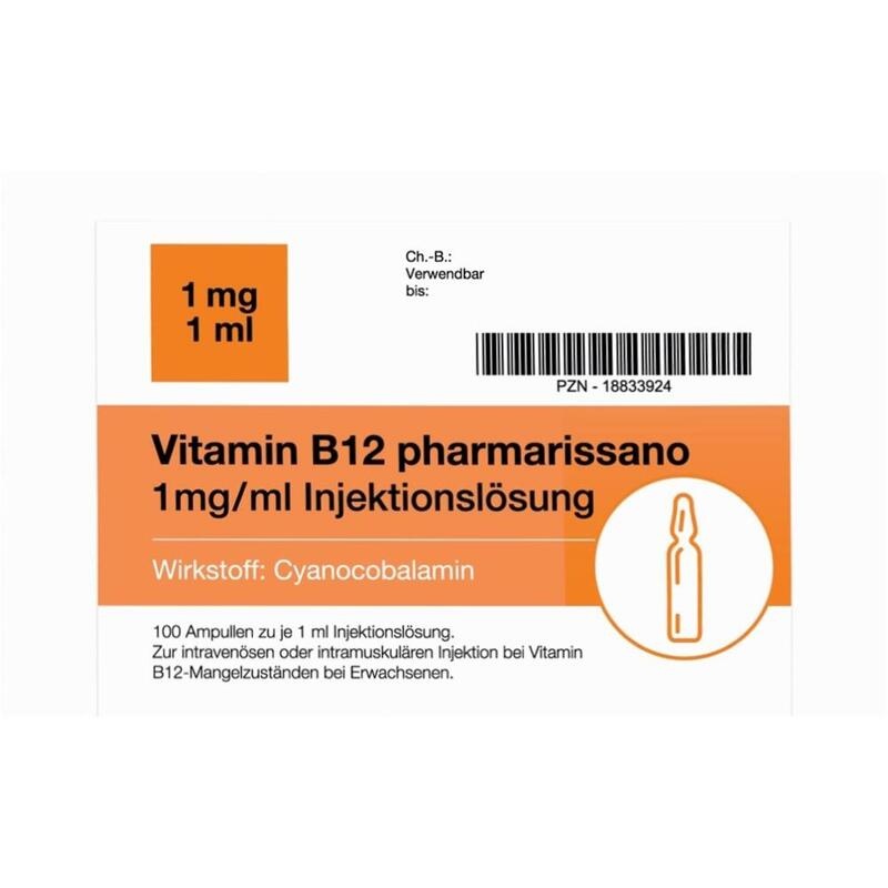 VITAMIN B12 PHARMARISSANO 1 mg/ml Injektionslösung