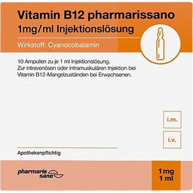 VITAMIN B12 PHARMARISSANO 1 mg/ml Injektionslösung