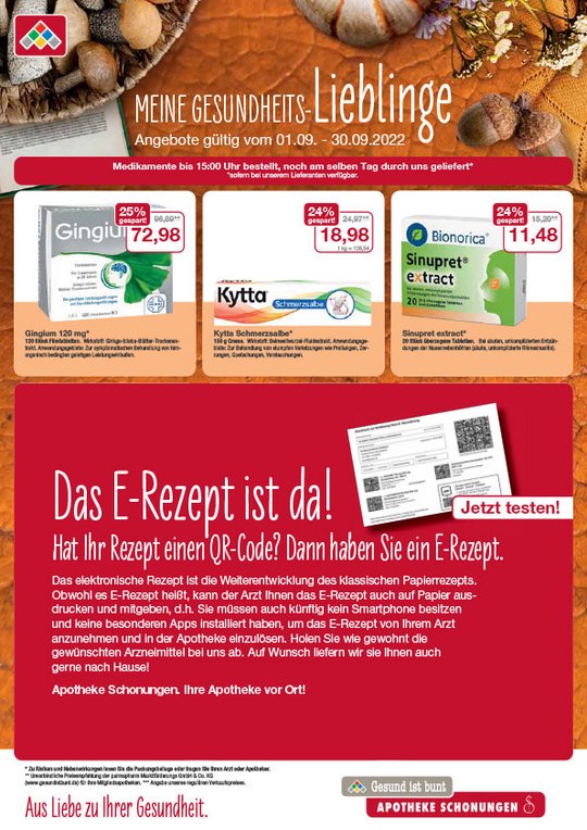 Angebote September Angebote September